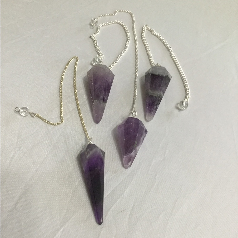 Amethyst Gemstone Pendulum